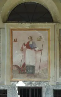 San Bernardo sopra l'ingresso - Oratorio di San Bernardo a ScopelloFrazione Ordarino