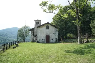 Vista - Oratorio di Santa Maria a BorgosesiaFrazione Vanzone