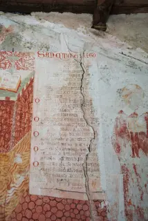 Affreschi - Oratorio di Santa Maria a BorgosesiaFrazione Vanzone