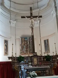 Abside e trittico - Parrocchiale dei Santi Giacomo e Donato a Pralormo