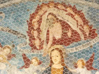 Lato Sud Est - Gesù e Madonna dettaglio - Pilone di San Sebastiano e San Rocco a Ruffia