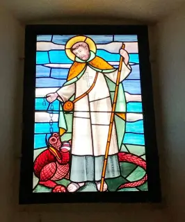 Vetrata moderna - Parrocchiale di San Nicola a Saint-Nicolas
