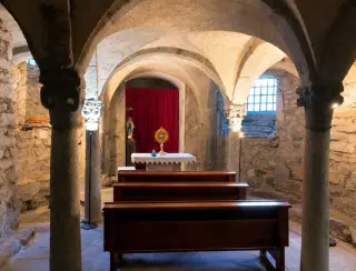 Cripta - Chiesa di San Vincenzo di Saragozza a Saint-Vincent