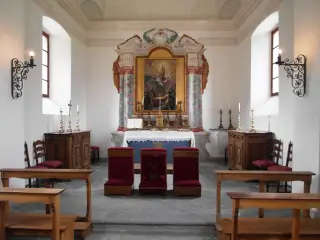 Interno - Cappella Castrense di Santa Barbara e San Nicola a Sarre