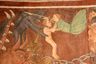 Giudizio universale - Cappella di San Michele a VerrayesFrazione Marseiller