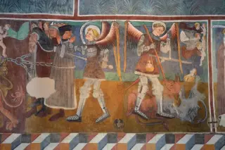 Giudizio universale - Cappella di San Michele a VerrayesFrazione Marseiller