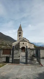Vista - Chiesa di Santa Maria Assunta o Saint-Roch o Castro Argenteo a VilleneuveFrazione Saint-Roch