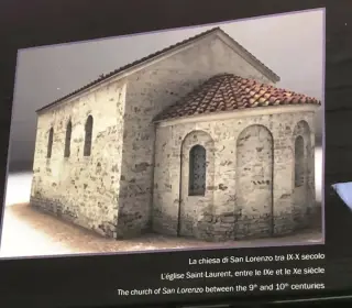 Ricostruzione della chiesa originale - Basilica Paleocristiana di San Lorenzo a Aosta