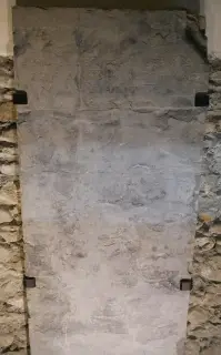 Lapide Vescovo Agnello - Basilica Paleocristiana di San Lorenzo a Aosta