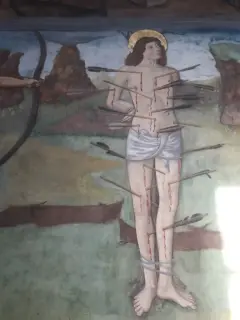 San Sebastiano Dettaglio - Collegiata di Sant'Orso a Aosta