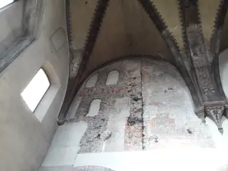 Parete del campanile all'interno - Collegiata di Sant'Orso a Aosta