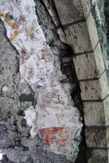 Tracce di affreschi - Cappella Castrense di San Maurizio a Saint-DenisFrazione Cly