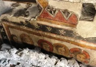 Tracce di affreschi - Cappella della Vergine e San Giovanni Evangelista a Saint-PierreFrazione Castello Sarriod de la Tour