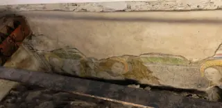 Tracce di affreschi - Cappella della Vergine e San Giovanni Evangelista a Saint-PierreFrazione Castello Sarriod de la Tour