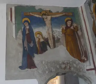 Crocifissione - Cappella della Vergine e San Giovanni Evangelista a Saint-PierreFrazione Castello Sarriod de la Tour