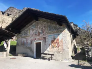 Facciata - Cappella della Natività e Visitazione della Vergine a La SalleFrazione Cours o Ecours