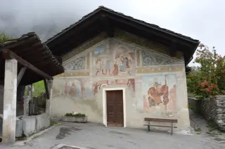 Facciata - Cappella della Natività e Visitazione della Vergine a La SalleFrazione Cours o Ecours