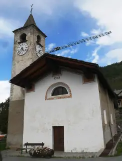 Facciata - Cappella di Santa Barbara e San Teodulo a AymavillesFrazione Ozein