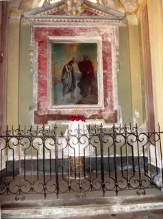 Prima campata destra - sacello battistero - Chiesa di Santa Maria Maddalena a Villafranca Piemonte
