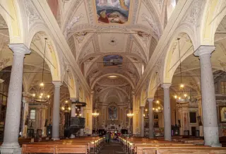 Interno - Chiesa dei Santi Bernardo e Giuseppe a Campiglia Cervo