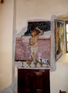 San Sebastiano - Chiesa dei Santi Biagio e Pietro a ExillesFrazione Deveys