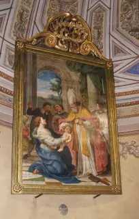 San Biagio libera bimbo da lisca di pesce - Chiesa di San Biagio a GozzanoFrazione Auzate