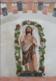 Statua di San Giovanni - Oratorio di San Giovanni Battista a Alto SermenzaFrazione Rimasco - Ferrate
