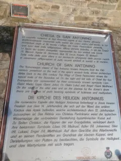 Pannello illustrativo - Chiesa Cimiteriale di Sant'Antonino a Perletto