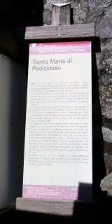 Pannello illustrativo - Oratorio di Santa Maria di Pediclosso a Campiglia CervoFrazione Santa Maria di Pediclosso