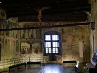 Vista - Cappella del Castello a Fénis