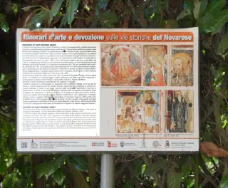 Pannello illustrativo - Oratorio di Sant'Antonio Abate a Fontaneto d'AgognaFrazione Sant'Antonio