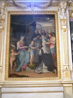 Sposalizio mistico di Santa Caterina di ignoto - Chiesa di Santa Croce e Tutti i Santi a Bosco Marengo