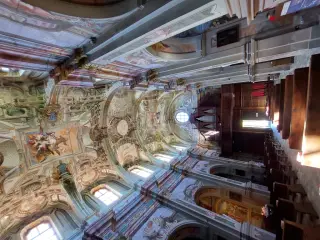 Controfacciata e organo - Chiesa e Convento di San Bernardino a Saluzzo