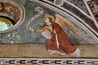 Annunciazione - particolare - Pieve di San Pietro a Pianezza