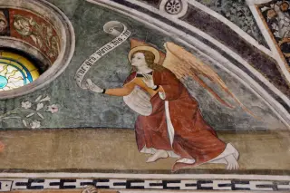 Annunciazione - particolare - Pieve di San Pietro a Pianezza