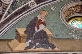 Annunciazione - particolare - Pieve di San Pietro a Pianezza