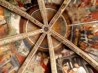 Volta, visione zenitale - Cappella di San Sebastiano a Pianezza