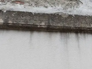 Iscrizione su architrave - Santuario di San Pancrazio a Silvano d'Orba