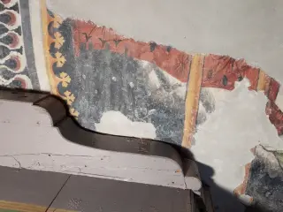 Affresco in controfacciata - Cappella di San Giacomo a Busca