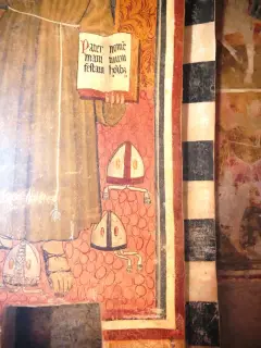 San Bernardino da Siena dettaglio - Cappella di San Bernardo o San Bernardino da Siena a Piozzo