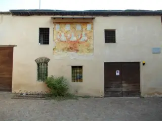 Vista - Affresco della Trinità a Venasca