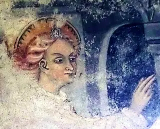 Affresco - Cappella Cimiteriale del Santo Sepolcro o Santa Maria Fuori le Mura a Piozzo