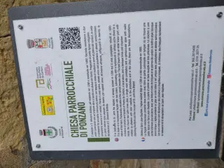Pannello illustrativo - Chiesa Parrocchiale di San Giovanni Battista a Ponzano Monferrato