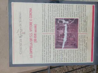 Pannello illustrativo - Chiesa dei Santi Vittore e Corona a Rivalta di Torino