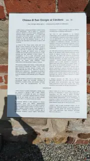 Pannello illustrativo - Chiesa dei Santi Giorgio e Grato a Andezeno