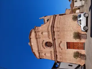 Facciata - Parrocchiale di Santa Maria Archenda e dei Santi Stefano e Genesio a Rocca d'Arazzo