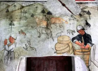 Affreschi - Ex Convento del Cascinale dei Frati a Roccaforte MondovìFrazione Bertini