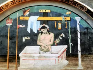 Cristo del sepolcro - Chiesa o Abbazia di Sant'Antonio di Ranverso a Buttigliera AltaFrazione Sant'Antonio di Ranverso