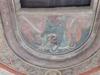 Lunetta con Madonna col Bambino - Chiesa o Abbazia di Sant'Antonio di Ranverso a Buttigliera AltaFrazione Sant'Antonio di Ranverso