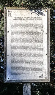 Pannello illustrativo - Parrocchiale di San Lorenzo a Andorno Micca